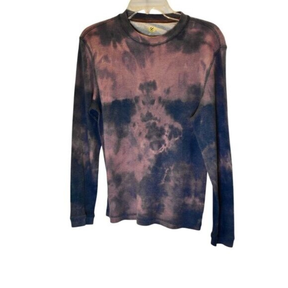 Men's Club Room Long Sleeve Thermal Bleach Dye Size M - Picture 1 of 5
